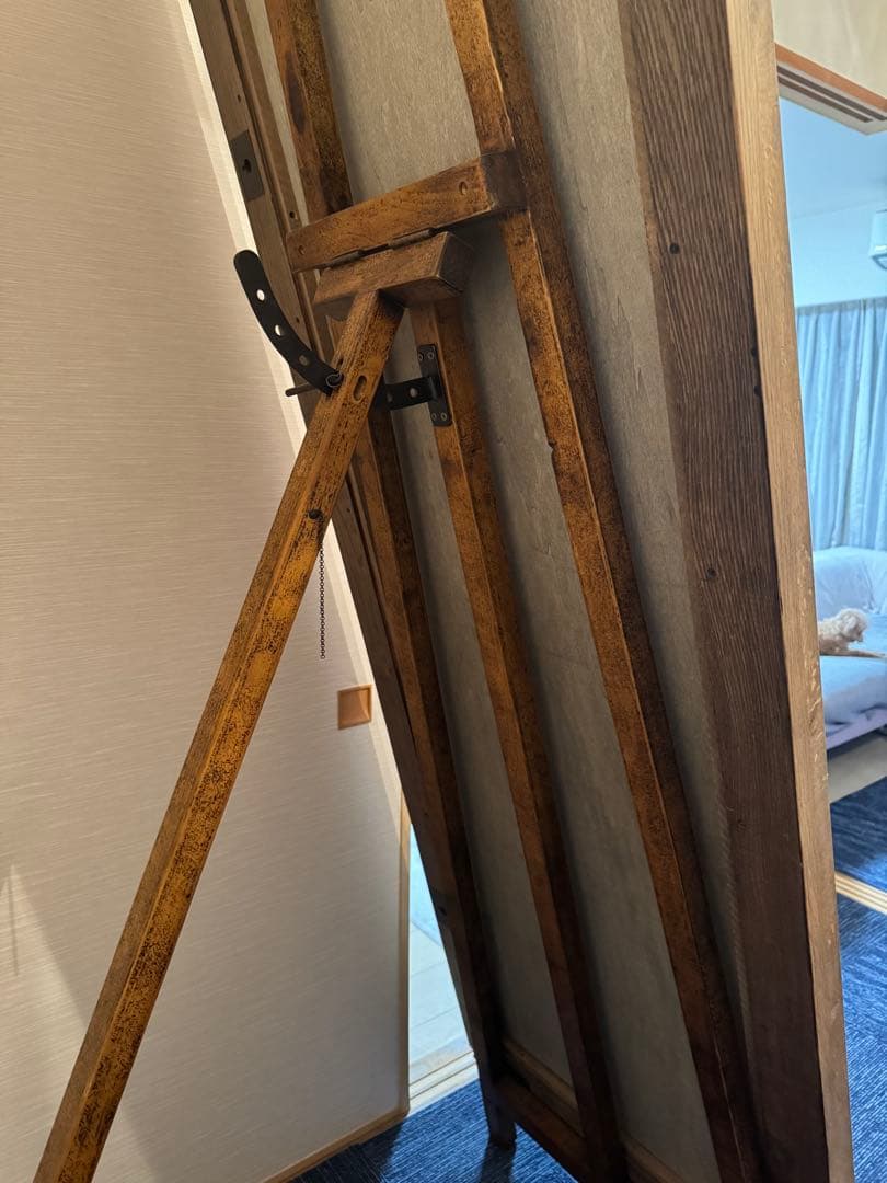 高級　特大姿見　鏡　ビッグミラー　全身鏡　イーゼル　2点セット　ブティック　店舗