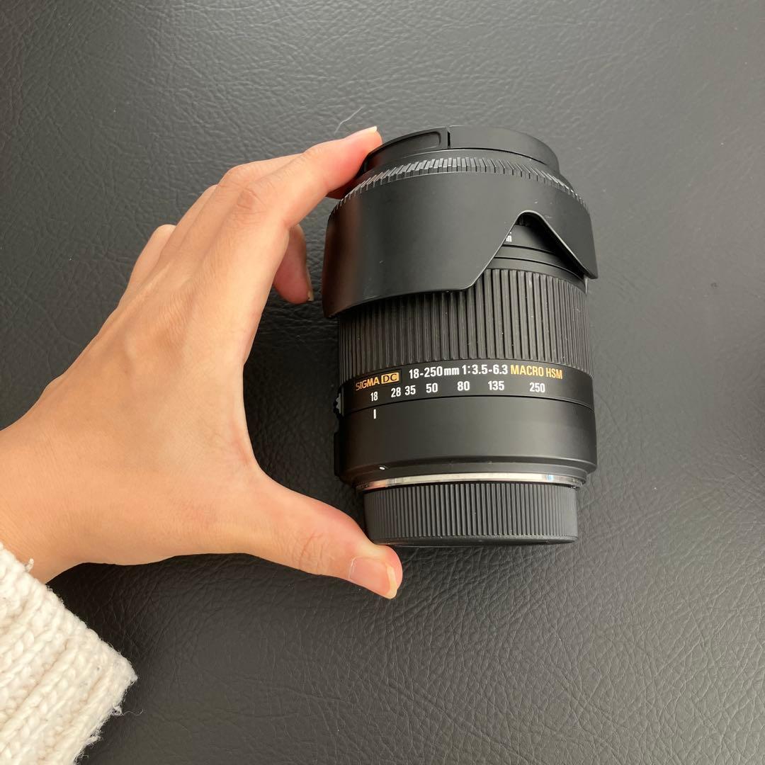 シグマ高倍率ズーム18-250mm ペンタックス　保護フィルター付