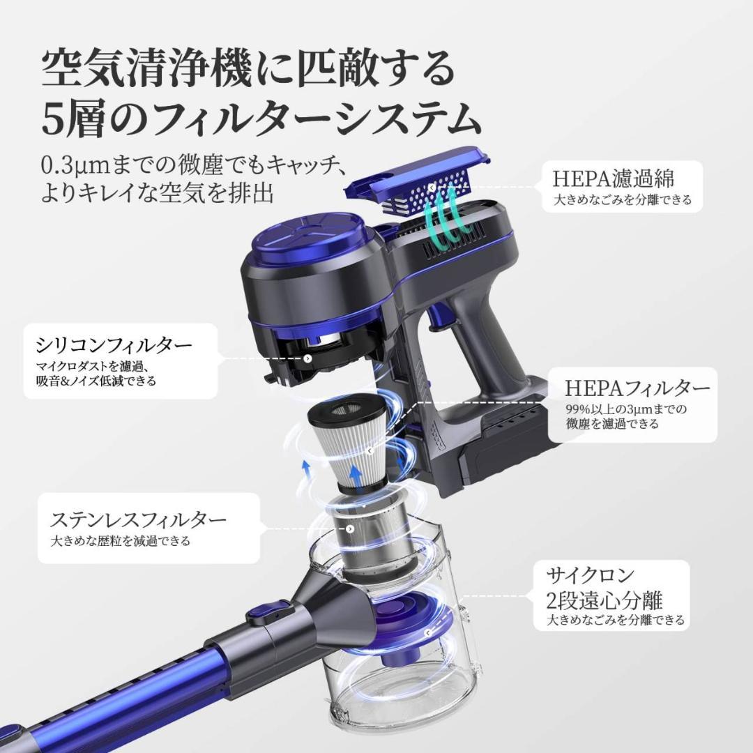 大容量ダストカップ コードレス掃除機 ２WAY
