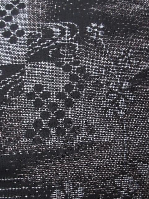 未着用に近い！純泥染＊７マルキ＊本場大島紬＊窪田織物＊着物＊１６５ｃｍ＊裄６６