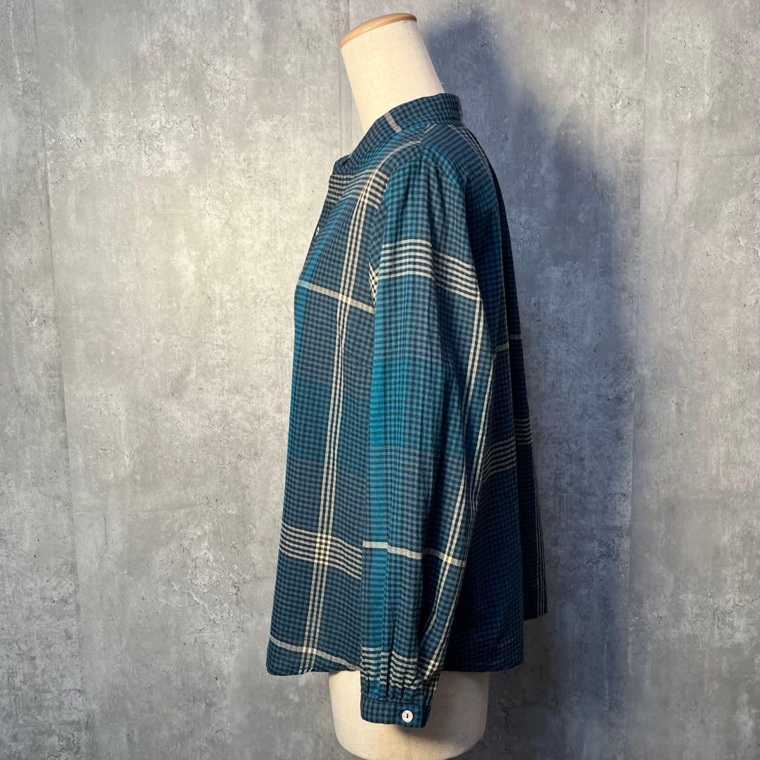 パラスパレス 好配色チェック柄 バンドカラーシャツ 2025SS 近年モデル