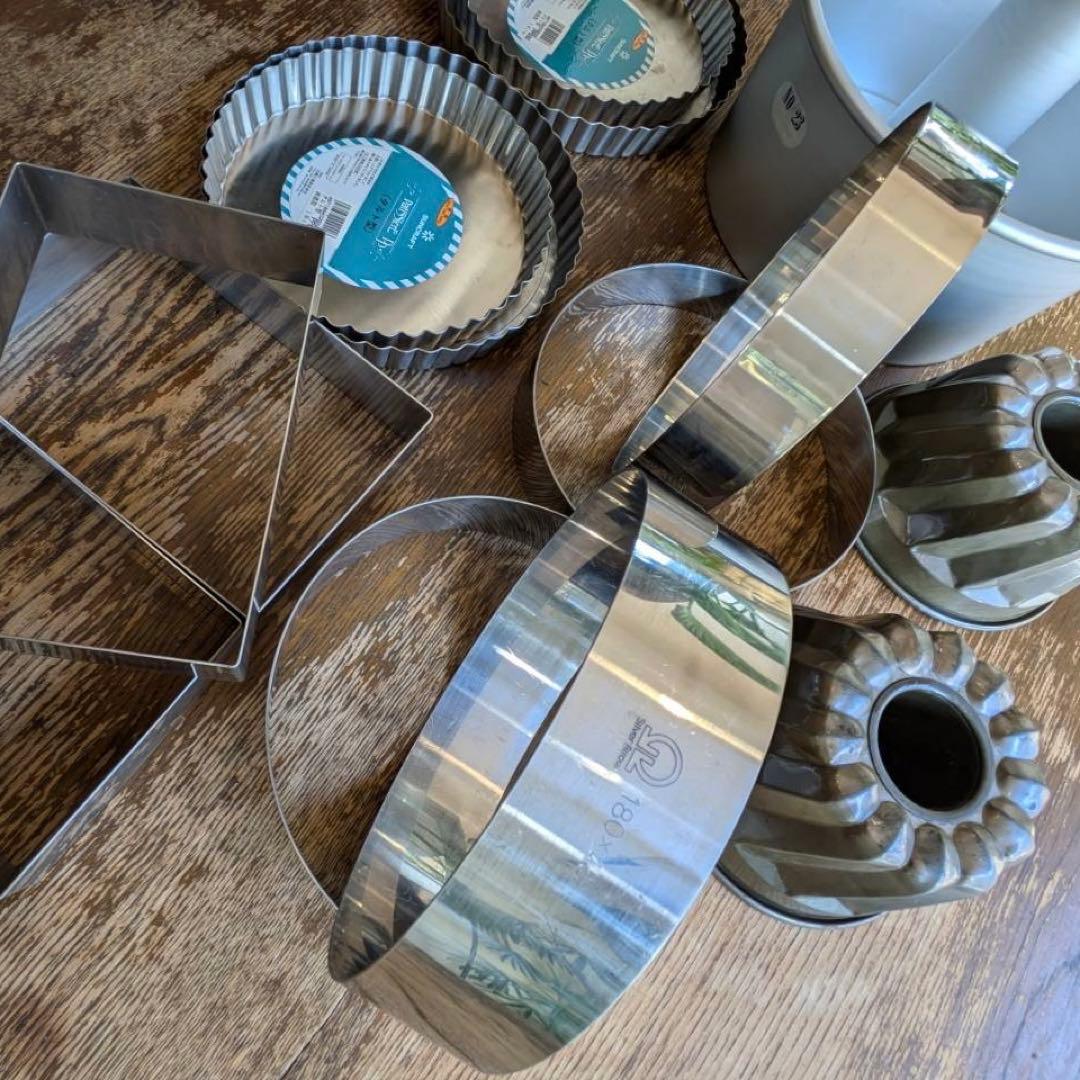 ケーキ型（クグロフ、タルト、セルクル）14点セット