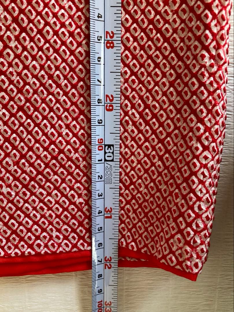 最高級　京都古川被布　おはりばこ髪飾り　総絞り着物　長襦袢　草履　足袋フルセット