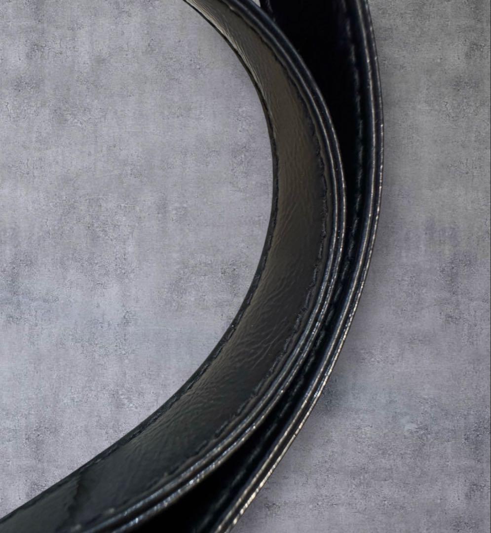 archive 00s クレージュ エナメル ボーリングバッグ オールブラック