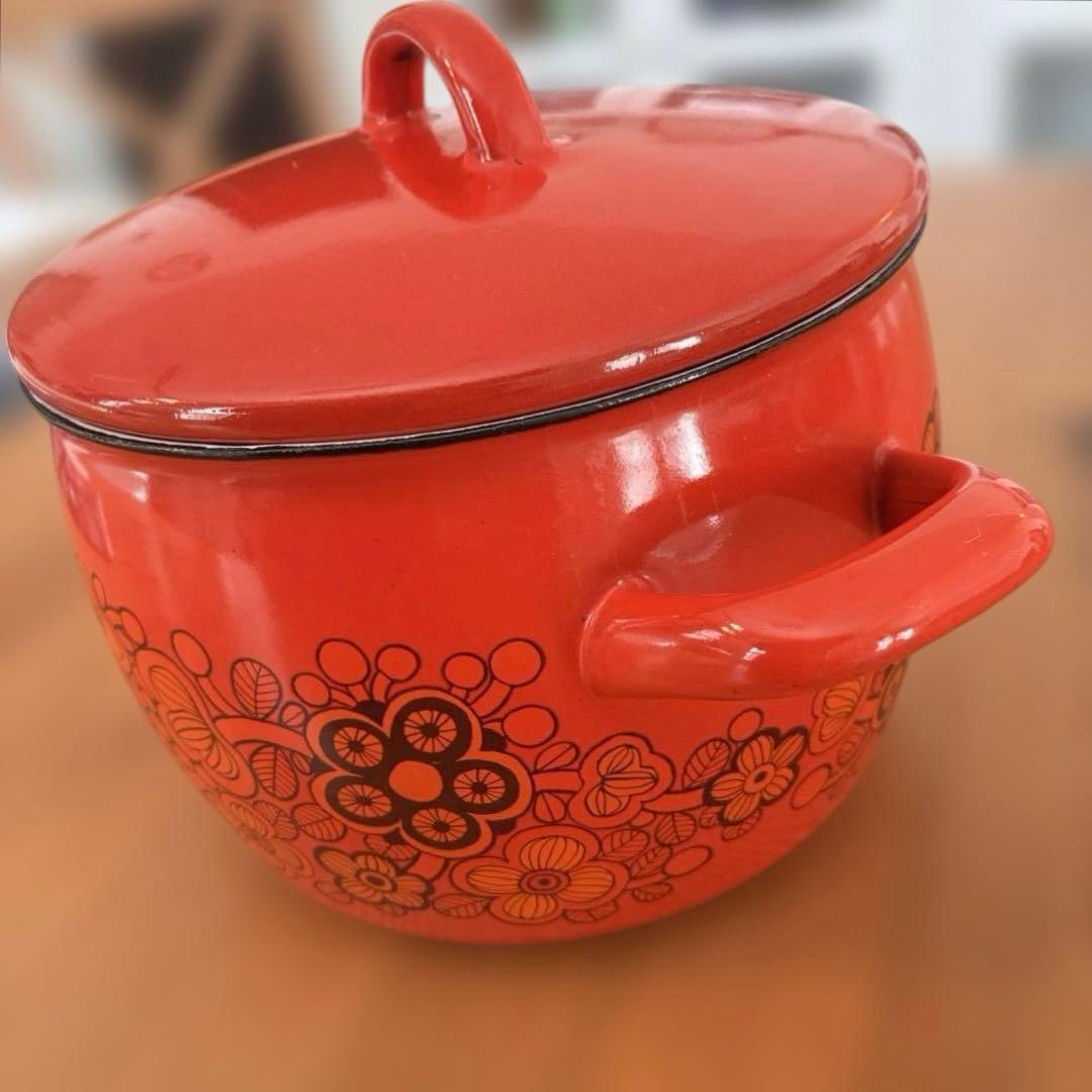 北欧ヴィンテージ　ARABIA FINEL フィネル　ホーロー鍋