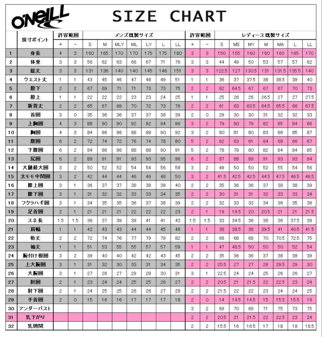 O'NEIL(オニール) 5×3mm セミドライ メンズ M相当(オーダー品)