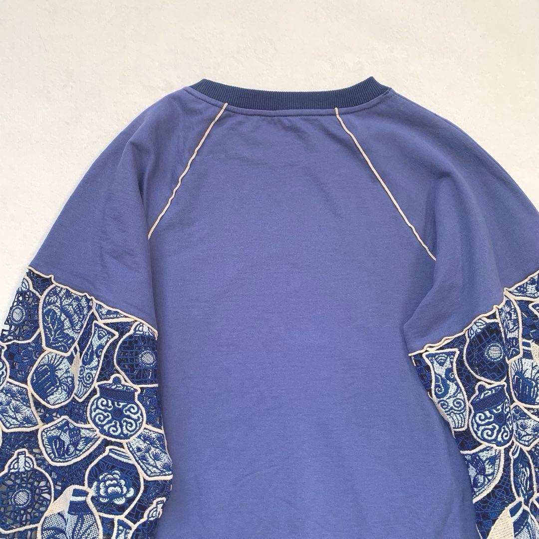 ヴィヴィアンタム　刺繍　壺　スウェット　トレーナー　ネイビー