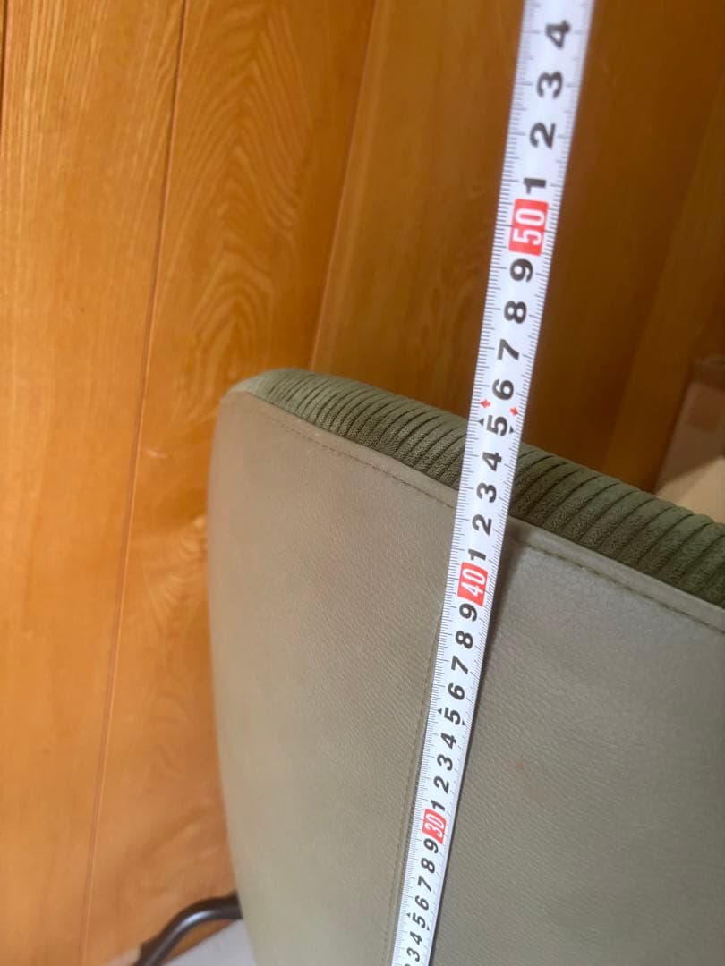 グリーン系 円形シート 椅子　1人用ソファ