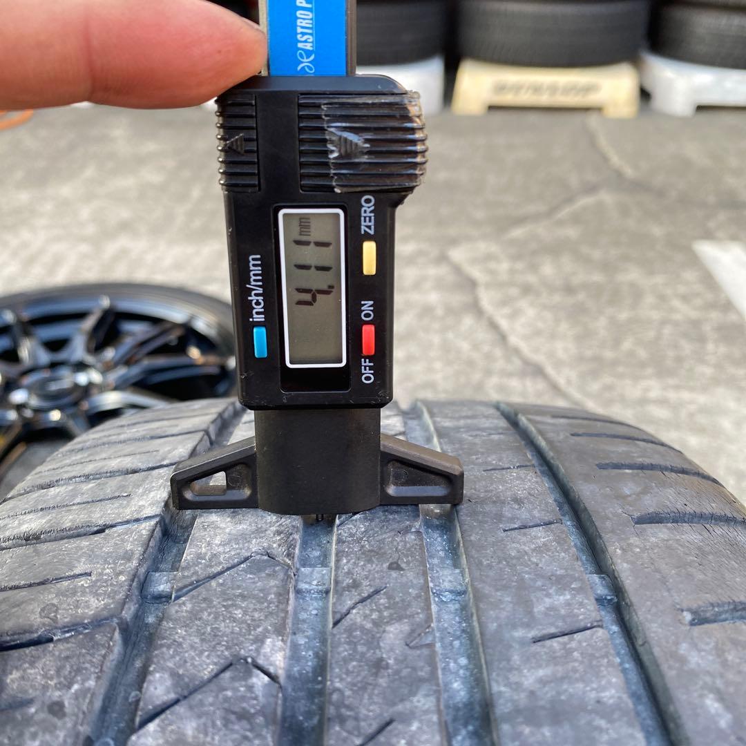 ◇中古205/45R17+ブラックホイールセット、　アクア、ヤリス、スイフト