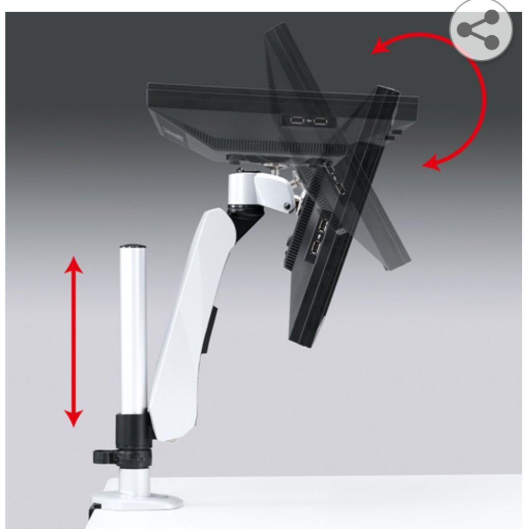 ⑦SANWA SUPPLY CR-LA1007 デュアルモニターアーム