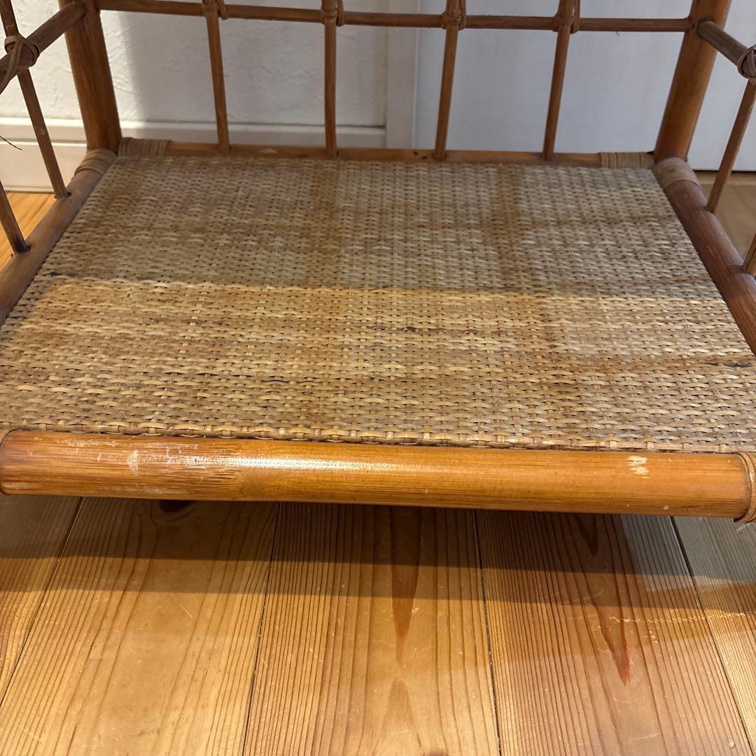 昭和レトロ アーチ型 3段ラタンラック オープンシェルフ 飾り棚 ディスプレイ