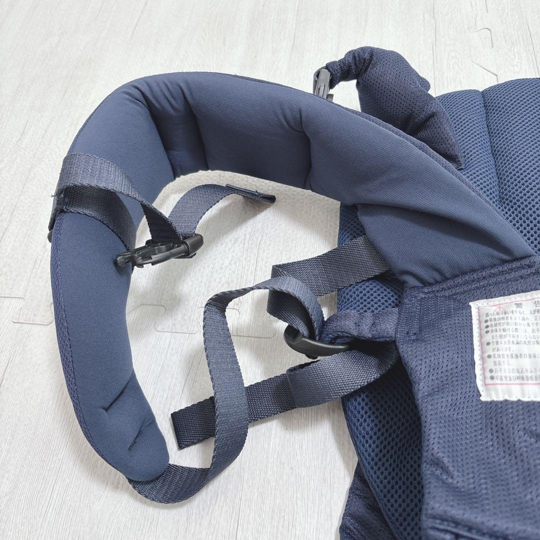 アンジェレッテ ベビーキャリア オン ネイビー 抱っこ紐 ヒップシート