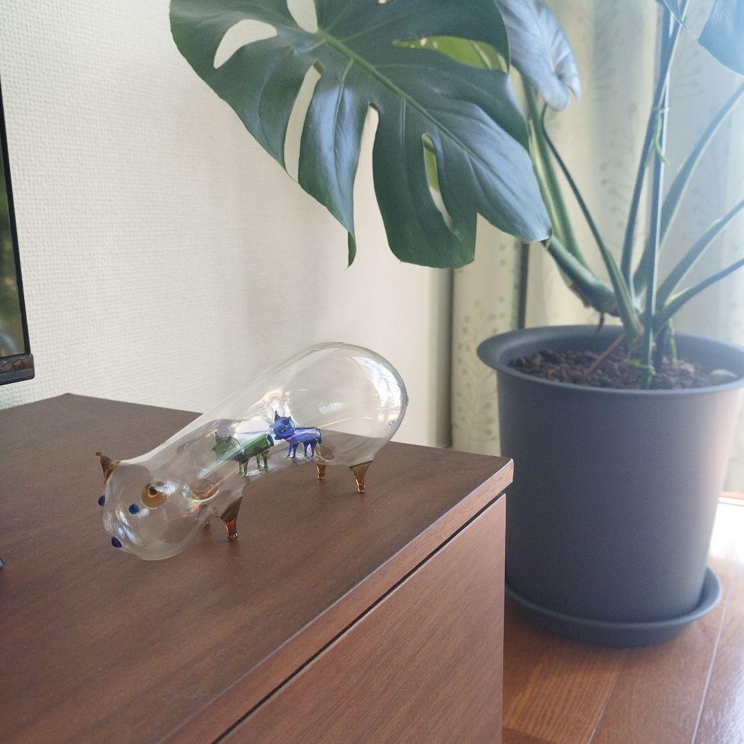 ガラス製　吹きガラスアート