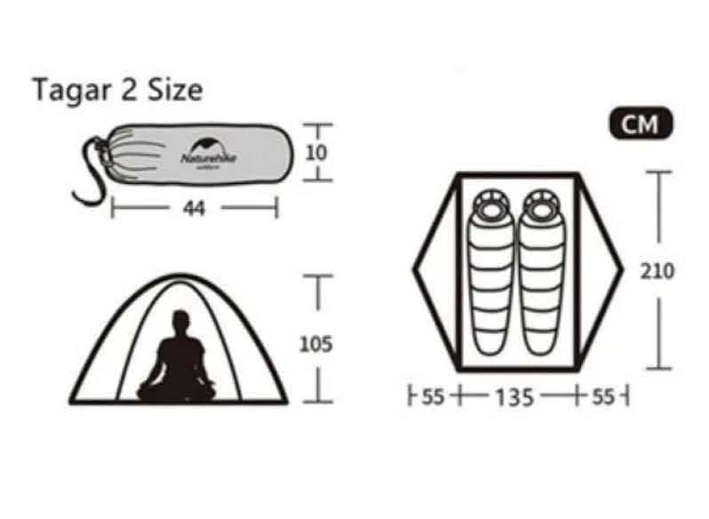 Naturehike Tagar2 超軽量３シーズン広々山岳テント