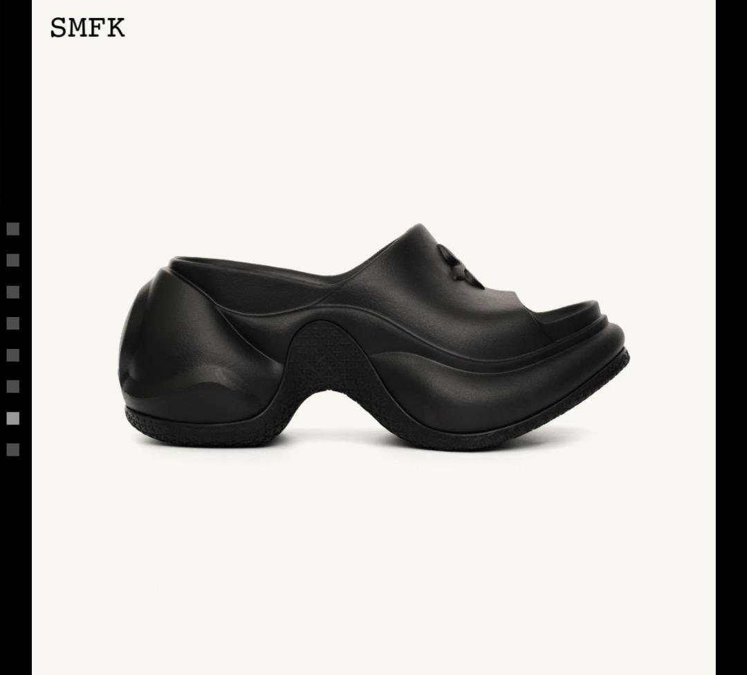 新品未使用 SMFK ブラック サンダル 厚底 ハイヒール