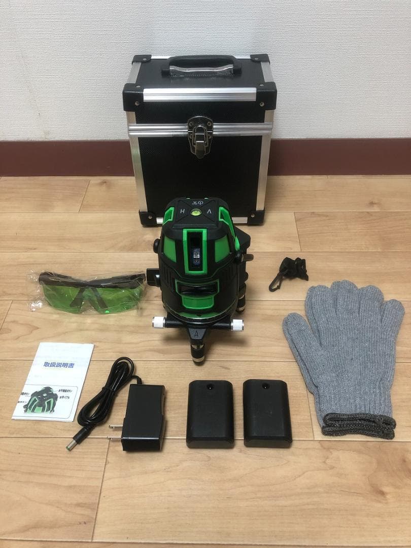5ライン6点　グリーンレーザー墨出し器水準器水平器墨出し機墨出器測定器/高精度