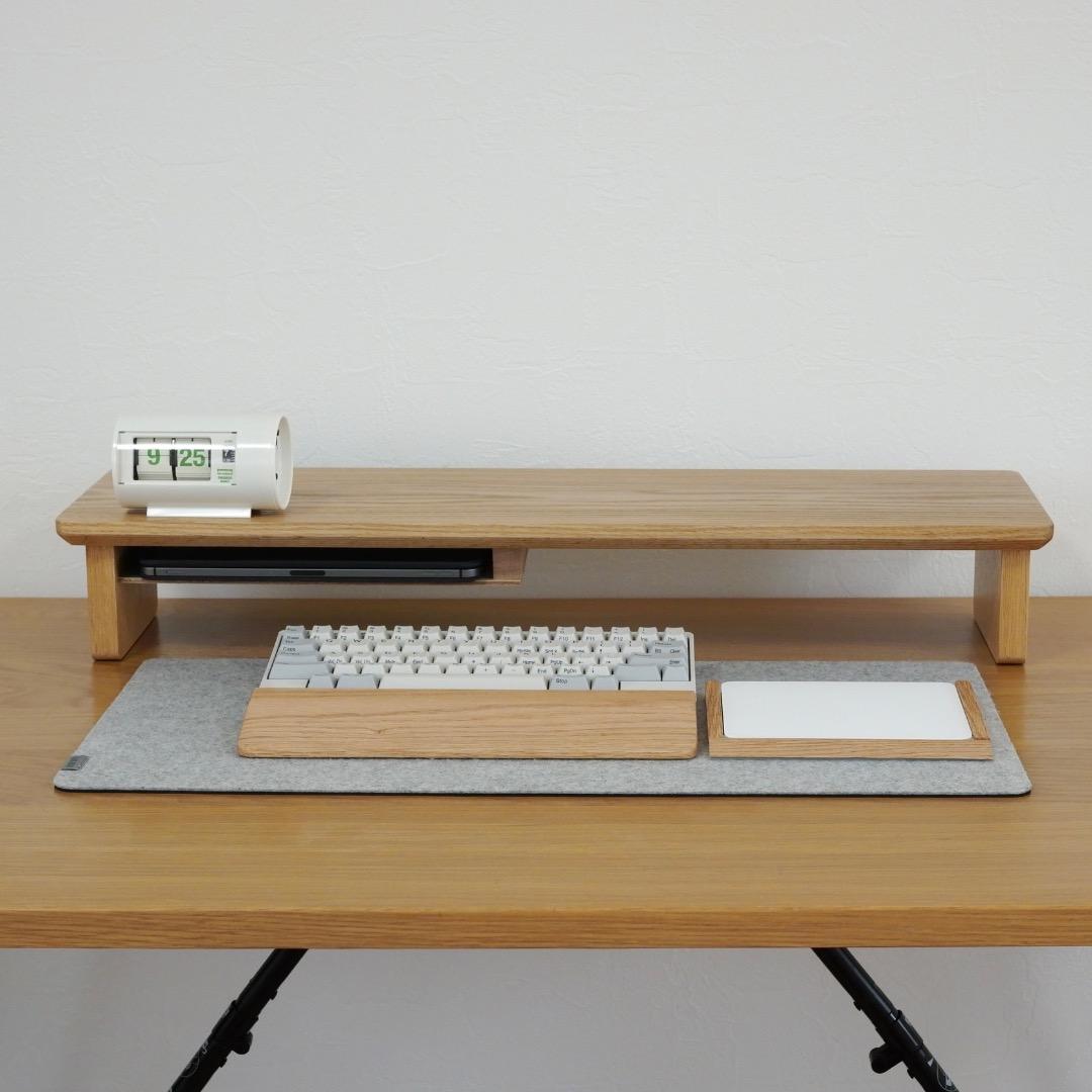 【オーク無垢材】デスクシェルフ(710mm幅)