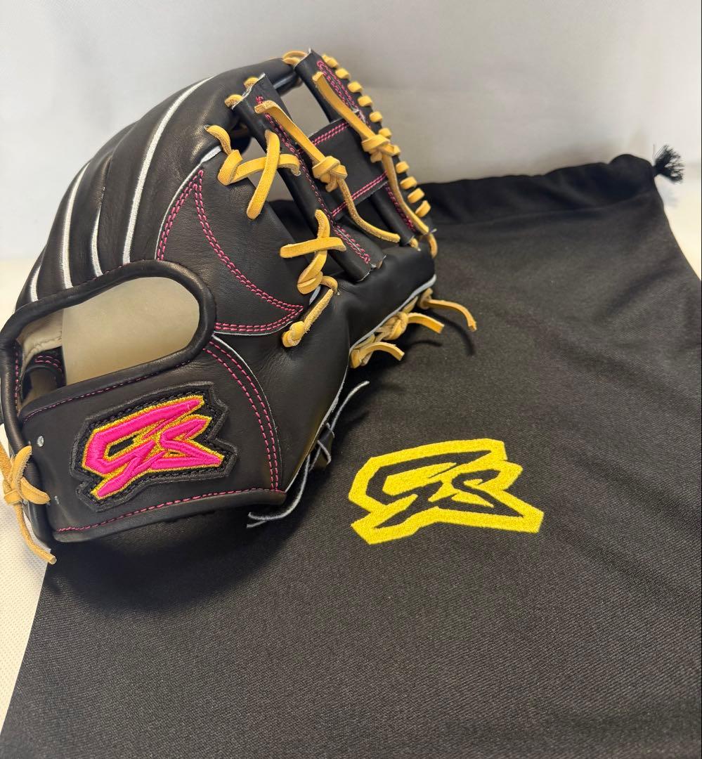 GS 軟式仕様少年用 子ゴリラ型 ゴリラブラック即戦力型付け済み新品