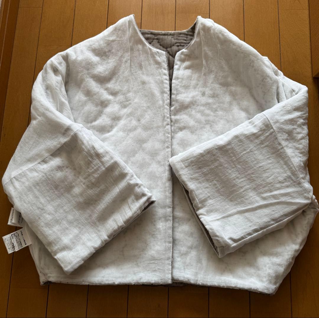 TOWAVASE トワヴァーズ ベルベットキルトショートローブ