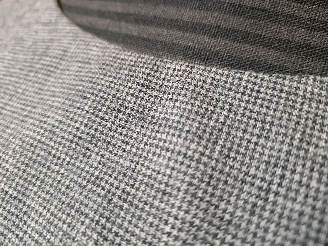 極美品☆ポールカ☆高級ウールデザインドレープワンピース38グレーチェック