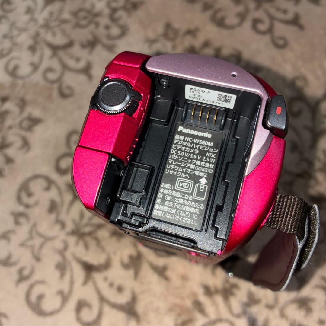 希少ピンク　極美品☆ Panasonic HC-W580M 予備バッテリー付き