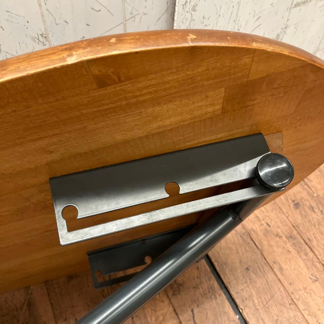 北欧レトロ 天然木製ビーンローテーブル センターテーブル リフトテーブル 昇降式