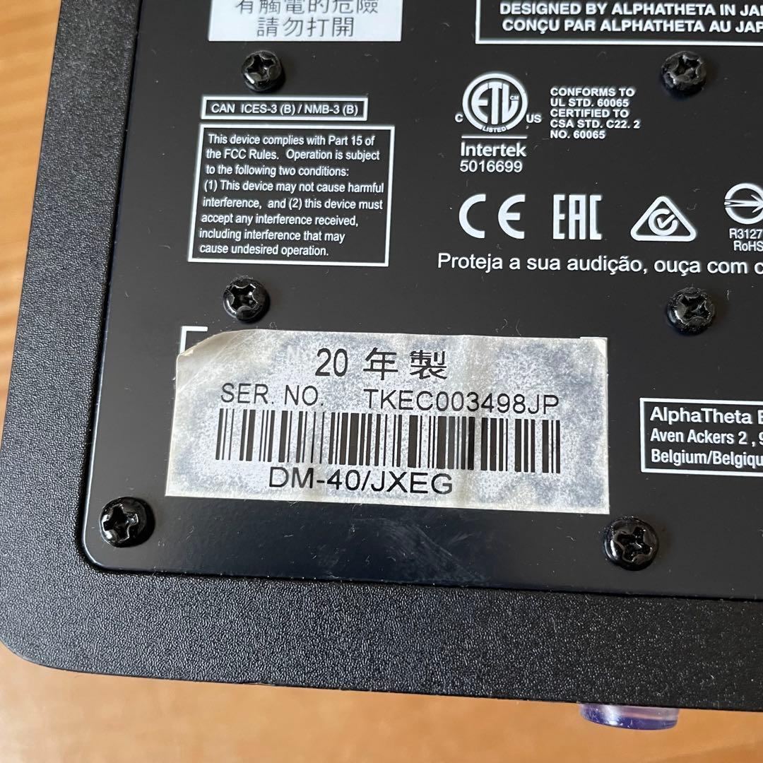 PIONEER DJ DM-40 モニタースピーカー 2020年製 ブラック