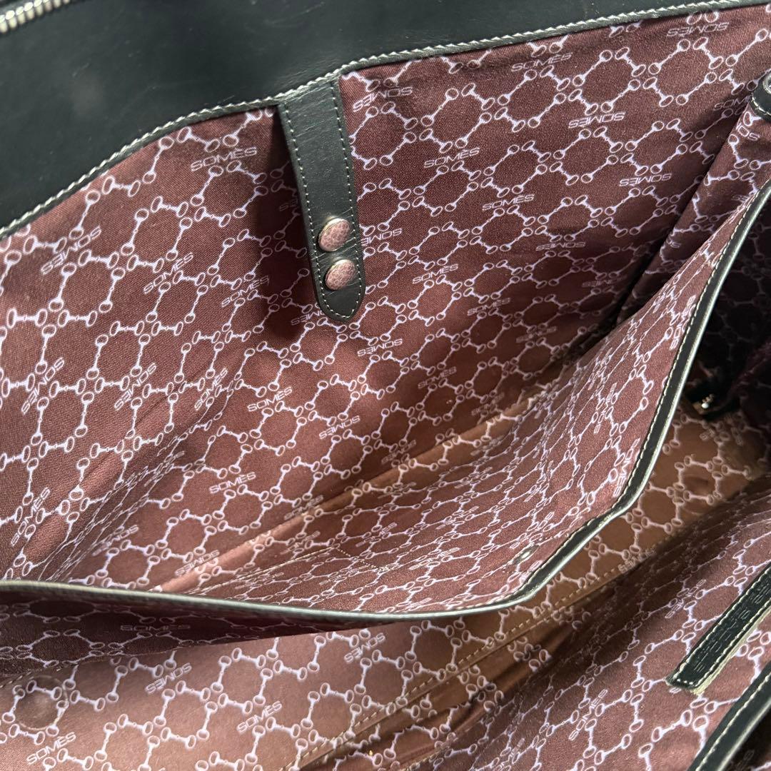 【美品】ソメスサドル　ビジネスバッグ　2way イノベーション　レザー　黒色