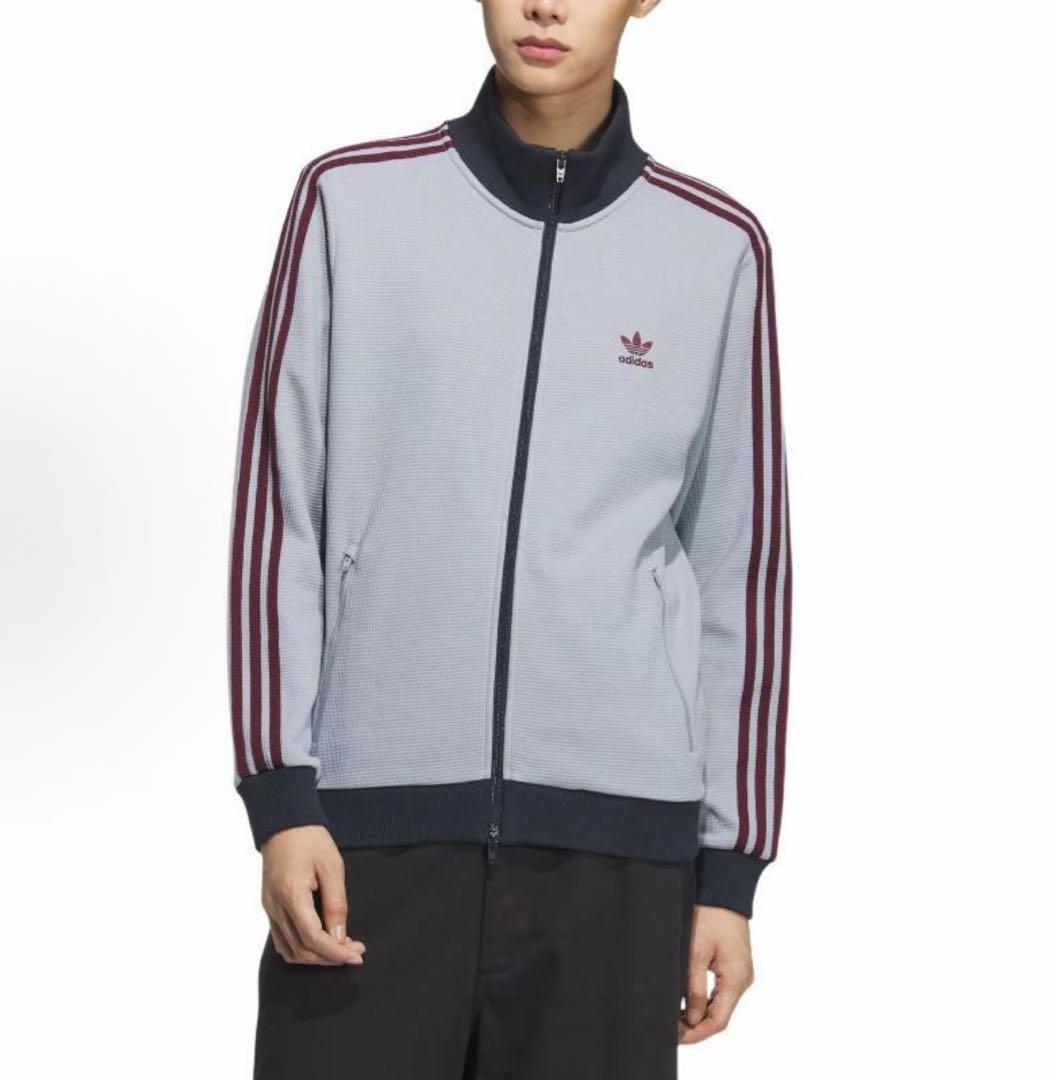 日本未発売L Adidas 長袖ジャケット シルバーグレー KB8953