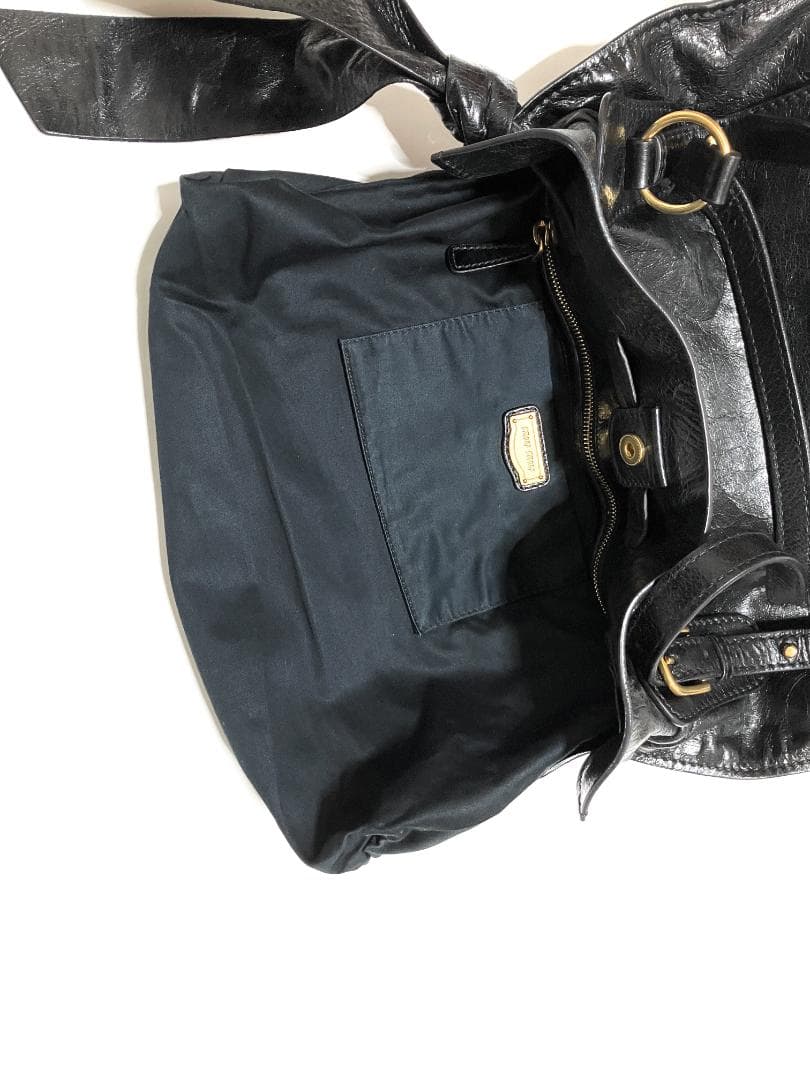 バッグ miu miu VITELLO Ribbon Leather Bag