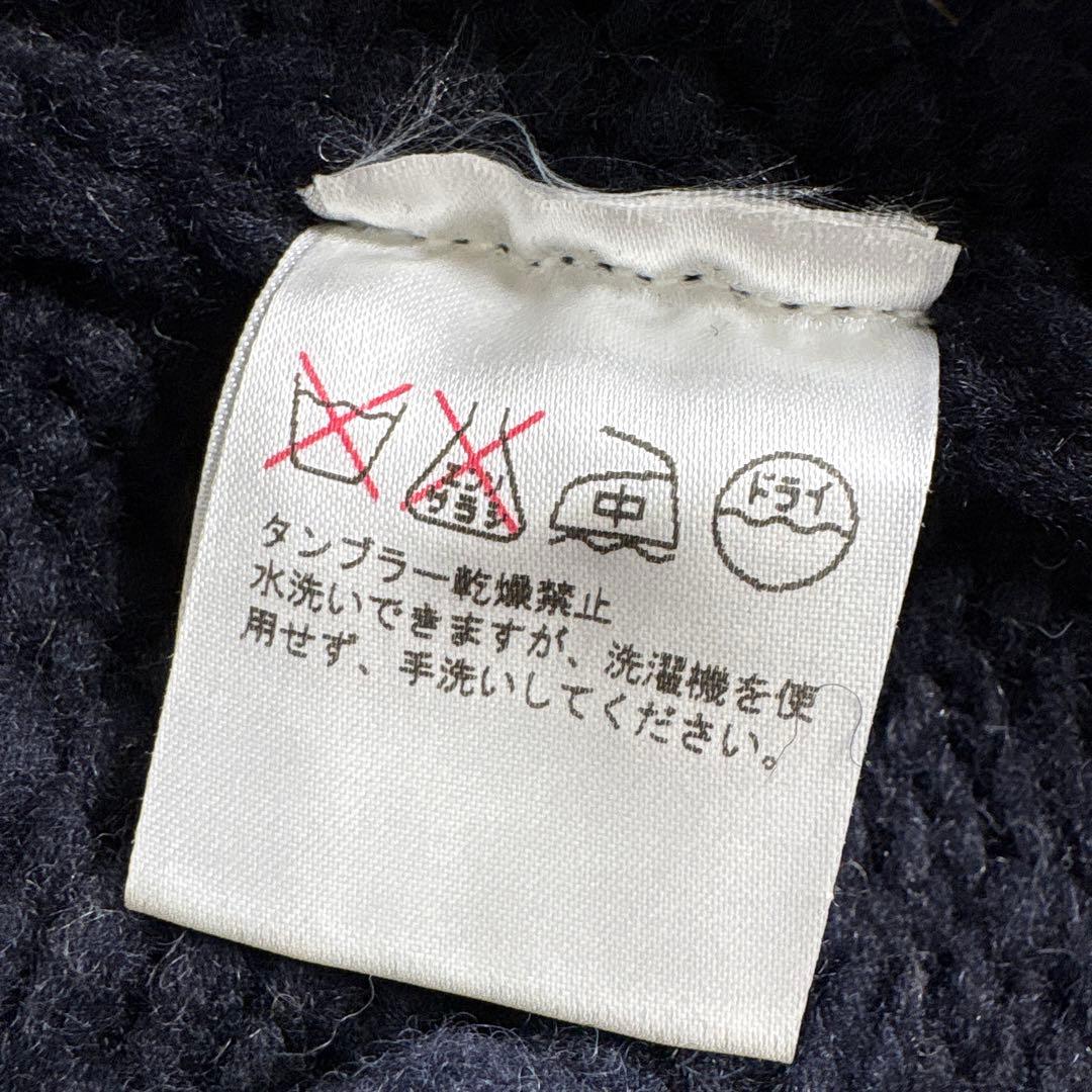 ✨カナダ製・別注✨カナディアンセーター×ロンハーマン　カウチンニット　ジップ　紺