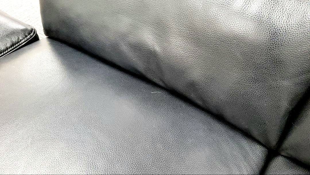 G&T L字型コーナーソファ オットマン付 ブラック