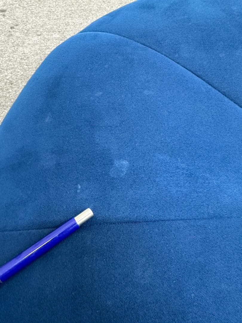 ■リーン・ロゼ■ロゼパンプキン　パフ　オットマン　ネイビー系　丸型ソファ