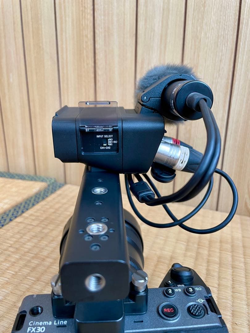 sony FX30 cinema Line SEL14F18GM XLRハンドル