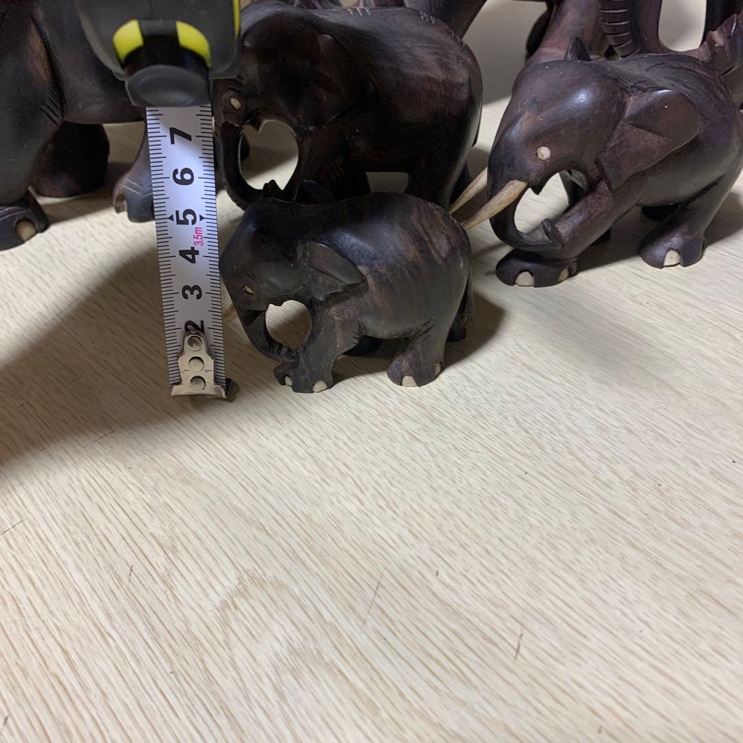 木製　象の置き物　昭和レトロ　ヴィンテージ　インテリア