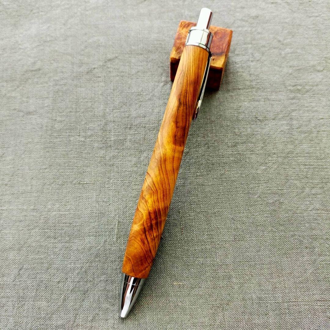 【専用】　屋久杉　光明杢　KATO201 ボールペン　シルバー