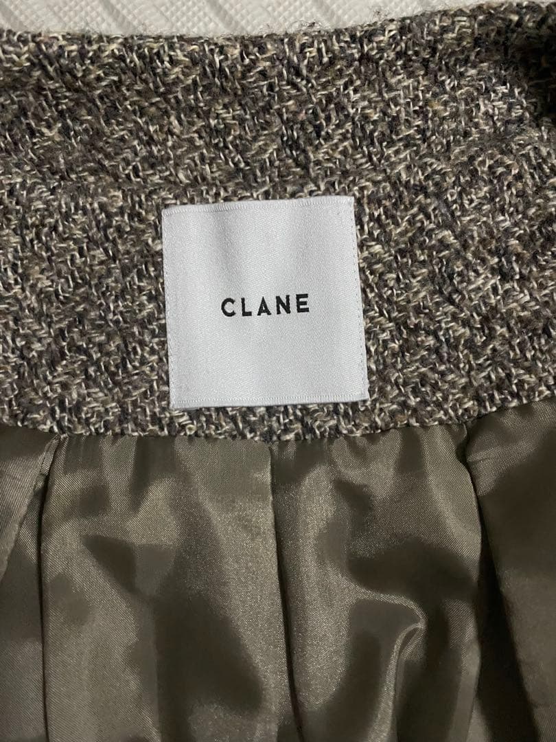 CLANE ビッグカラーフレアーコート