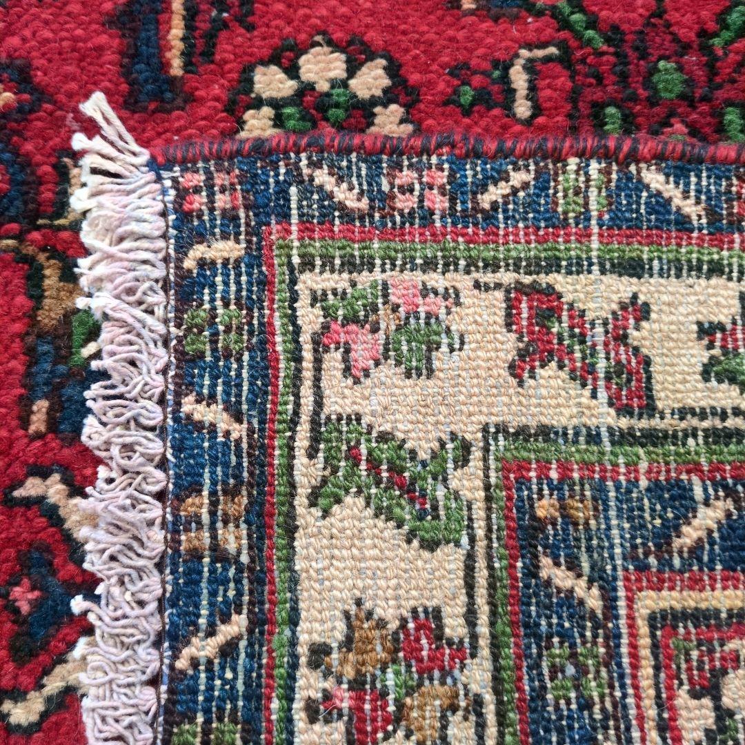 ヴィンテージラグ　ペルシャ絨毯　ハマダン　手織り絨毯　トライバルラグ