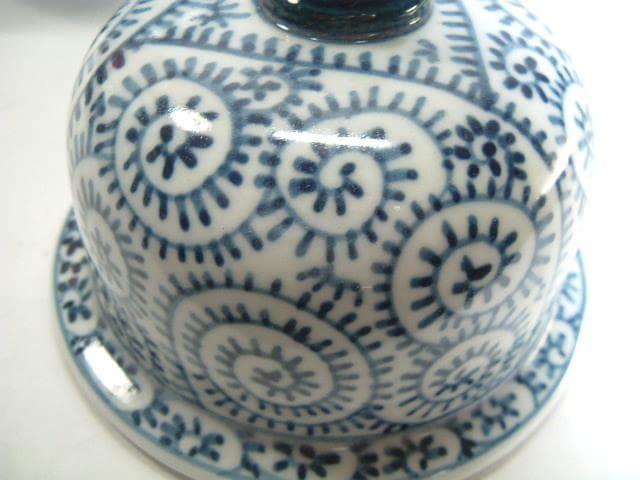 壷■古伊万里染付総蛸唐草瓶 古壺 蓋物 古い花瓶 蓋壷 青華 時代物 骨董品■