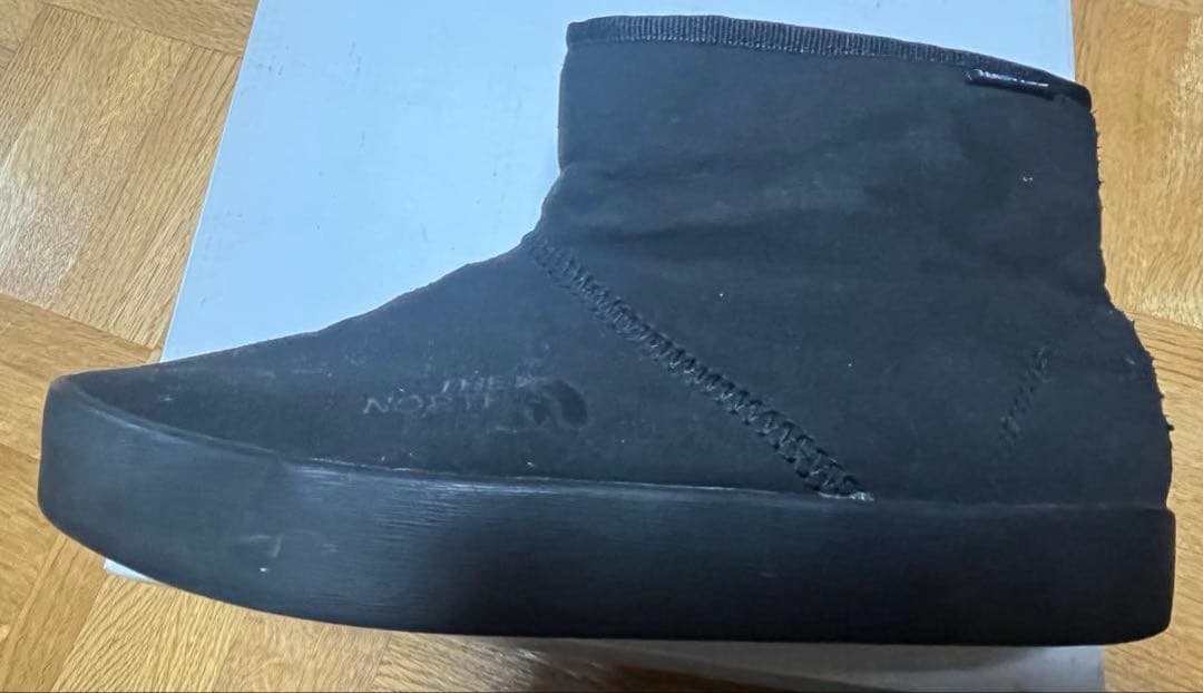 つる　THE NORTH FACE黒スリッポンブーツ24.0ノースフェイス