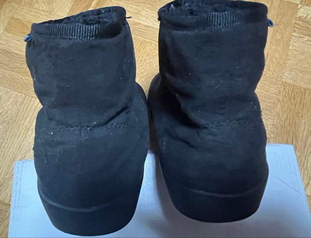 つる　THE NORTH FACE黒スリッポンブーツ24.0ノースフェイス