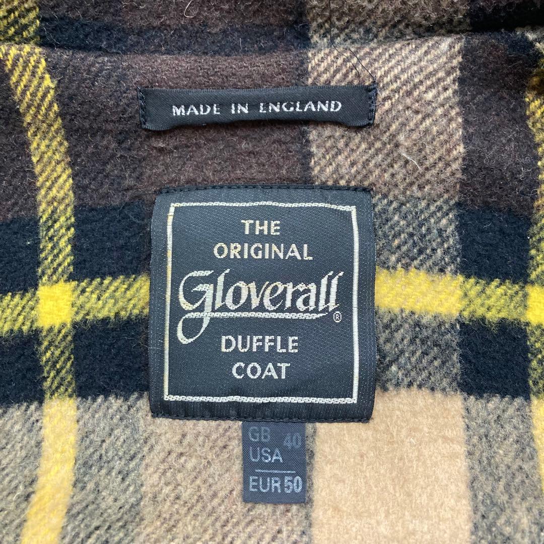 グローバーオール メンズ ダッフルコート 裏地チェック ベージュ 50 XL相当