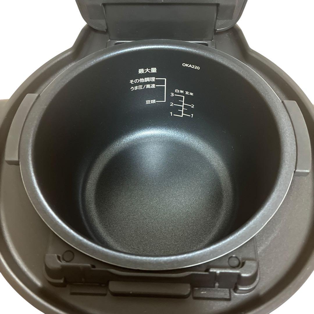 タイガー 電気圧力鍋 COK-B220 マットブラック 2.2L TIGER