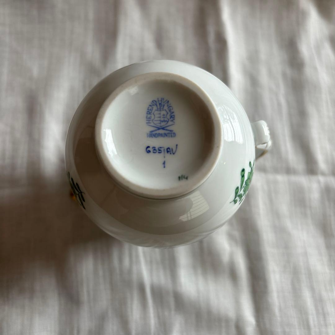 ヘレンド　クリーマー・ボンボニエール・トレーセット