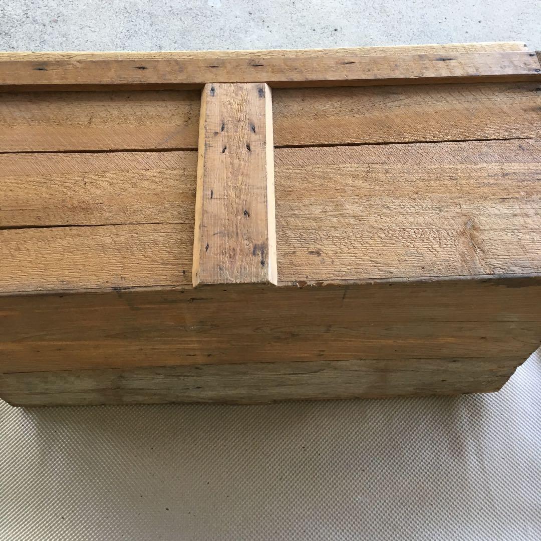 0587　木製 収納ケース レトロ