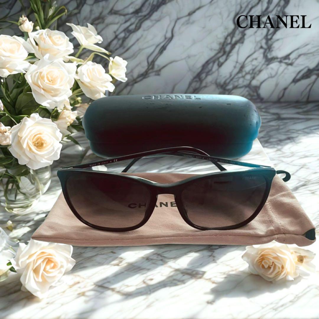 CHANEL ココマーク　キャットアイサングラス シャネルブラック