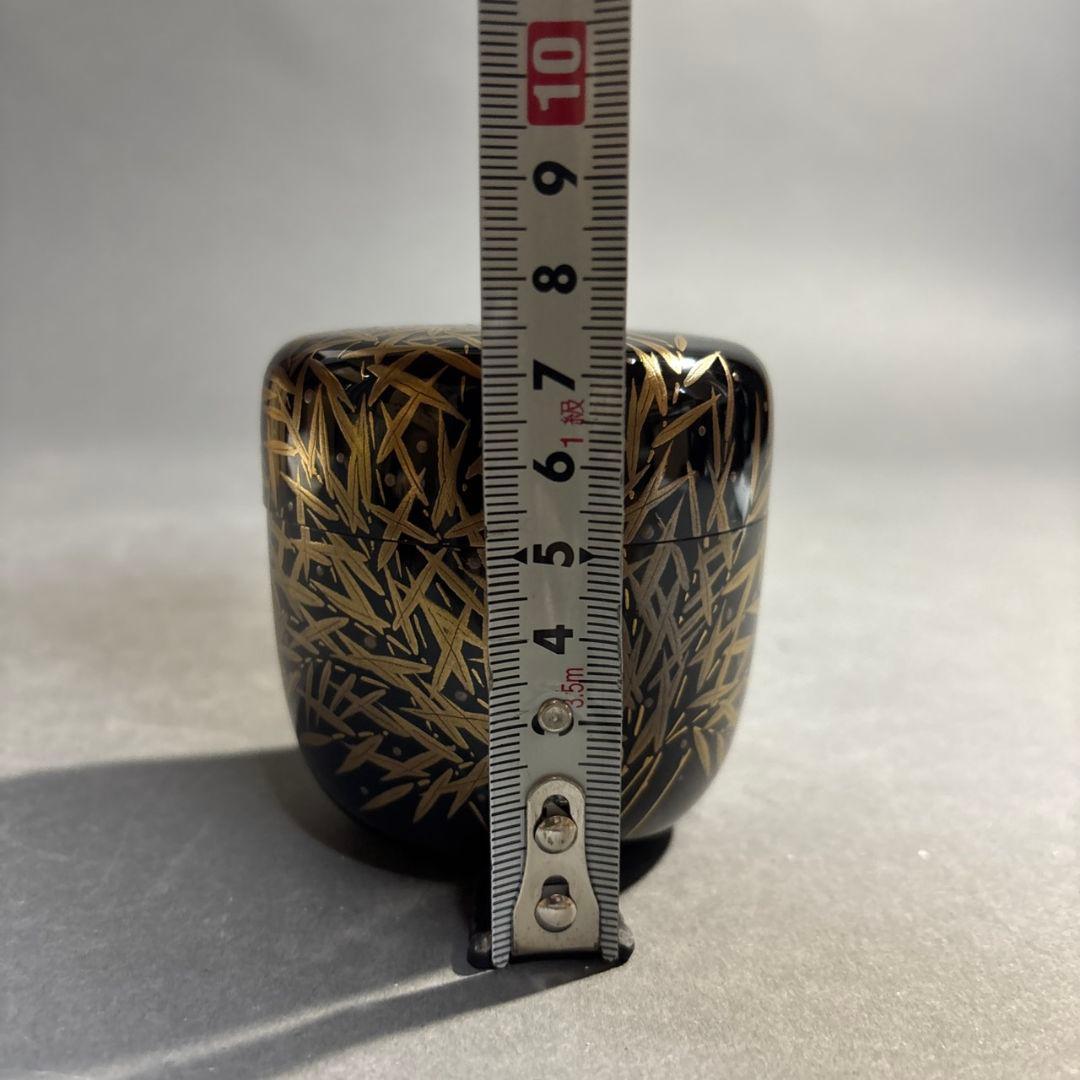 坂下好晴　笹露蒔絵　棗　共箱