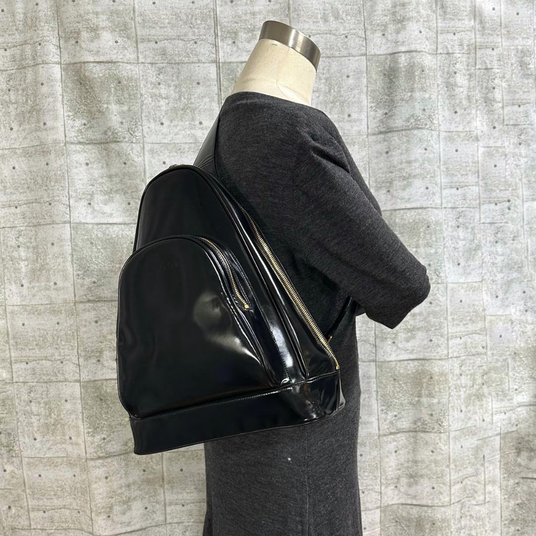 GUCCI グッチ ショルダーバッグ ボディバッグ レザー ブラック バンブー