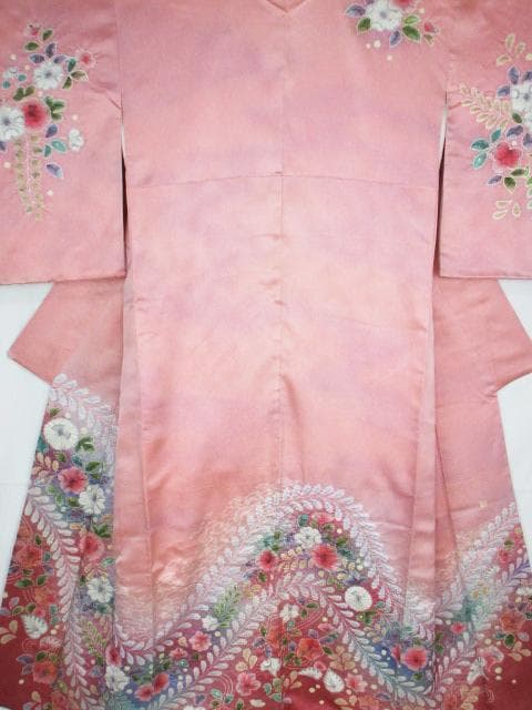 未着用に近い！辻が花＊落款付き＊総柄＊ラグジュアリー＊訪問着＊１６２ｃｍ＊裄６７