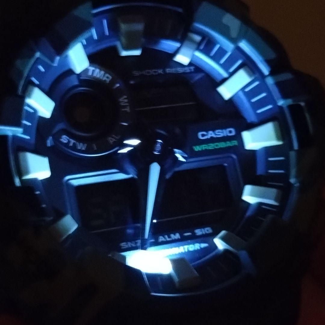 【美品】CASIO　G-SHOCK　GA-700CM グリーンカモフラージュ